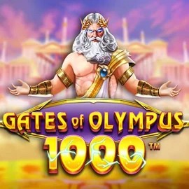 Gates of Olympus 1000 online game logo by Pragmatic Play on slotexocasino.online