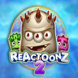 Reactoonz 2 logo – Slots by Play’n GO at Slotexo Casino