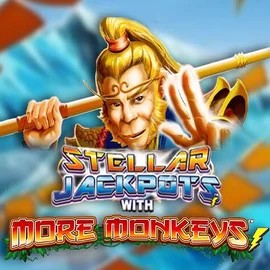 Jackpots logo of Stellar Jackpots with More Monkeys from Lightning Box Game at Slotexo Casino