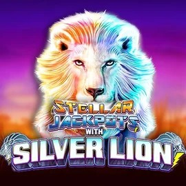 Stellar Jackpots with Silver Lion casino game by Lightning Box Game – featured logo at Slotexo Casino